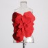 Sexy spicy girl fashion trend top 2025 spring new item three-dimensional flower design high-end strapless vest for women