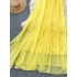 Yellow vacation style dress, women's French gentle temperament, sleeveless strapless, loose and slimming, fluttering chiffon fairy dress