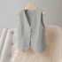 2024 new suit, vest, women's spring and autumn outfit, camisole jacket, high-end feeling, small short top