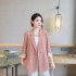 New Chinese style Chinese style suit jacket for women in spring and summer 2024, retro style buckle plus plus size, casual temperament, Western summer