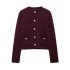 Foreign Trade 2024 Autumn New Knitted Shirt Women's European and American Style Round Neck Solid Color Loose Head Casual 6427144