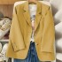 Suit jacket for women, spring new Korean version, classic two button style, orange loose casual, internet famous small suit for women