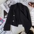 Short women's mini suit jacket for autumn 2024, new style for small stature, casual and versatile mini suit jacket