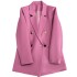 Purple pink metal buckle suit jacket for women, autumn 2022 new British style design, double breasted suit trend