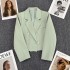 Short women's mini suit jacket for autumn 2024, new style for small stature, casual and versatile mini suit jacket