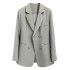 New casual high-end British style suit jacket for spring and autumn 2023, women's French textured fashionable small suit