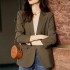 Cross border new style casual suit jacket for women in spring and autumn, high-end niche design, commuting small suit