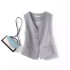 Suit vest, women's vest, 2023 Spring and Autumn new slim fit, layered outer outfit, women's style, shoulder, black short vest