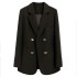 New casual high-end British style suit jacket for spring and autumn 2023, women's French textured fashionable small suit