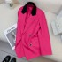 Korean style design inspired suit jacket for women in the spring of 2024, with a high-end and casual style, and a street style mini suit for foreign trade