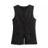 AliExpress Cross border Women's Clothing 2024 European and American Fashion Casual Sleeveless Suit Style Vest, Camback Coat for Women