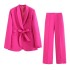 Foreign trade wholesale 2024 Spring and Autumn new European and American style fashionable casual suit jacket wide leg pants set