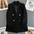 Black suit jacket for women's Spring and Autumn 2022 new Korean version loose internet celebrity casual professional fashion small suit top