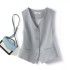 Suit vest women's vest 2024 spring new top slim fit sleeveless camisole short style temperament layering vest