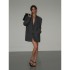 Rasaduffy grey suit jacket for women 2023 autumn new Korean version loose retro small suit for women