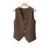 2024 new suit, vest, women's spring and autumn outfit, camisole jacket, high-end feeling, small short top