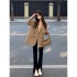 Coffee colored suit jacket for women in the spring and autumn of 2024, short and high-end, explosive street style new Korean casual suit