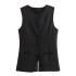 AliExpress Cross border Women's Clothing 2024 European and American Fashion Casual Sleeveless Suit Style Vest, Camback Coat for Women