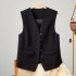 Suit vest women 2023 Spring and Autumn new Korean style western-style fashion trend, short shoulder vest suit jacket