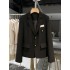 2023 New Spring and Autumn Black Short Short Suit Coat for Women, College Style, Student Japanese Uniform, Suit