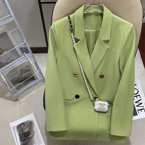 Clearance Processing Thick Style New Spring and Autumn Long Sleeve Loose Edition Small Suit Women's Coat Foreign Trade Cross border Products