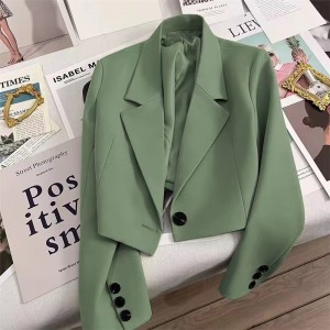 Short suit jacket for women in spring and autumn, new small and high-end design, versatile cross-border suit jacket for women