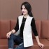 Jacquard spring and summer thin suit, vest, women's summer new style, simple and slim fit, camisole, fashionable temperament when worn on the outside