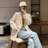 Spring and Autumn suit jacket for women, 2024 Spring and Autumn new Korean version, short and high-end, explosive street casual suit top