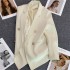 Colorful small suit jacket for women, 2023 Spring and Autumn new Korean version, internet celebrity temperament, small and casual, cross-border foreign trade