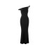 European and American Style 2025 Autumn Cross border Foreign Trade Women's Clothing Sexy One Shoulder Slant Shoulder Slimming Bag Hip Solid Color Dress for Women