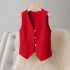 2024 new suit, vest, women's spring and autumn outfit, camisole jacket, high-end feeling, small short top