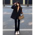 Coffee colored suit jacket for women in the spring and autumn of 2024, short and high-end, explosive street style new Korean casual suit