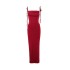 Europe and America 2025 Amazon foreign trade ins pleated sexy backless suspender bag buttocks long solid color dress wholesale