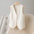 2024 new suit, vest, women's spring and autumn outfit, camisole jacket, high-end feeling, small short top