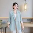 New Chinese style Chinese style suit jacket for women in spring and summer 2024, retro style buckle plus plus size, casual temperament, Western summer