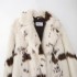 Foreign trade 2024 winter new European and American style women's animal print artificial fur effect coat jacket 22122