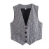 Foreign trade 2023 summer new women's clothing European and American style loose button decoration multi-color versatile vest