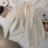 Small suit jacket for women, GJ style, spring and autumn 2023 new style, western-style, age reducing, fashionable, medium to long length, small suit