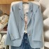 Suit jacket for women, spring new Korean version, classic two button style, orange loose casual, internet famous small suit for women