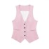 AliExpress foreign trade wholesale 2024 spring and summer new products European and American style women's clothing multi-color linen vest+jacket+pants