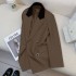 Korean style design inspired suit jacket for women in the spring of 2024, with a high-end and casual style, and a street style mini suit for foreign trade