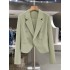 New white French style short suit jacket for women in spring and autumn of 2025, with a light mature and fragrant texture, suitable for foreign trade