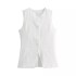 AliExpress Cross border Women's Clothing 2024 European and American Fashion Casual Sleeveless Suit Style Vest, Camback Coat for Women