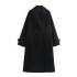 Foreign trade 2024 autumn new coat European and American summer collar long sleeved woolen loose coat niche 3046299