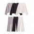 Foreign trade 2024 winter new European and American style solid color casual round neck top, mid waist long pants set for women 3641859