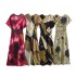 Foreign Trade 2024 Autumn New Women's Clothing European and American Style Elegant Silk Texture Printed Dress 9112242