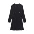 Foreign Trade 2024 Winter New Style Stylish Hooded Round Neck Long Sleeve Wide Fold Short Knitted Dress 3859126