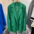 Klein blue suit jacket for women 2022 spring new Korean version loose casual temperament high-end suit top