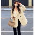 Coffee colored suit jacket for women in the spring and autumn of 2024, short and high-end, explosive street style new Korean casual suit