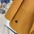 Orange mini suit jacket for women's Spring and Autumn 2022 new Korean version straight tube casual niche design explosive street trend top